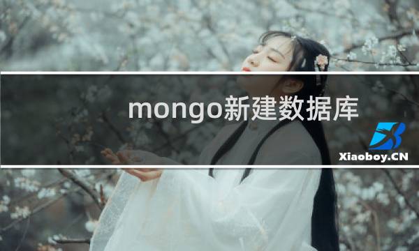 mongo新建数据库