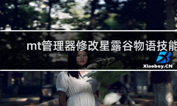 mt管理器修改星露谷物语技能