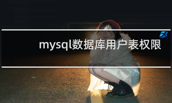 mysql数据库用户表权限