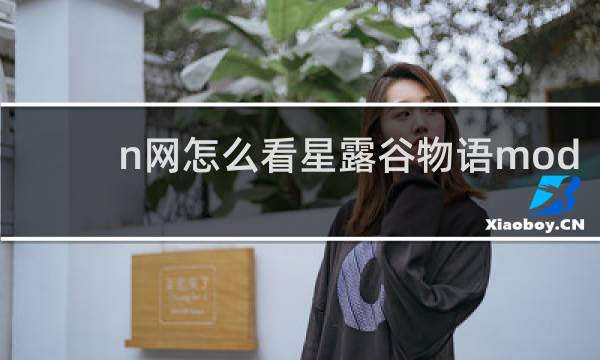 n网怎么看星露谷物语mod
