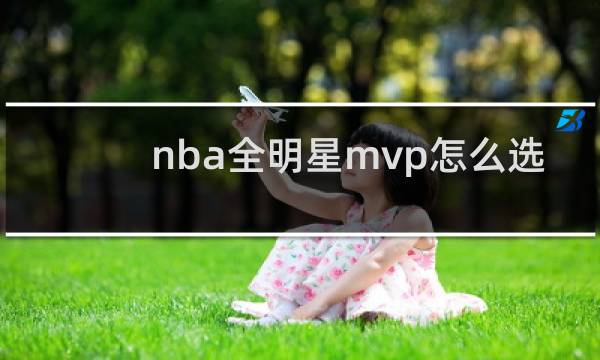 nba全明星mvp怎么选