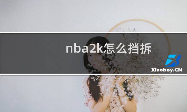 nba2k怎么挡拆