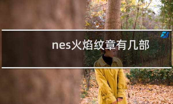 nes火焰纹章有几部