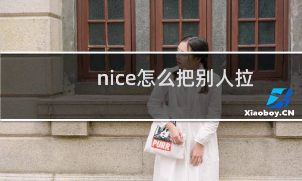 nice怎么把别人拉入黑名单?