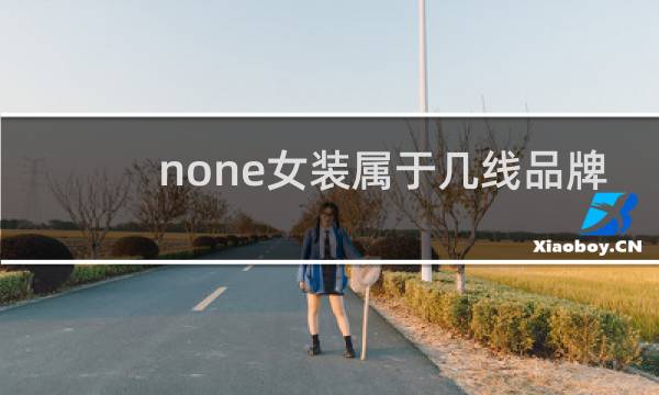 none女装属于几线品牌