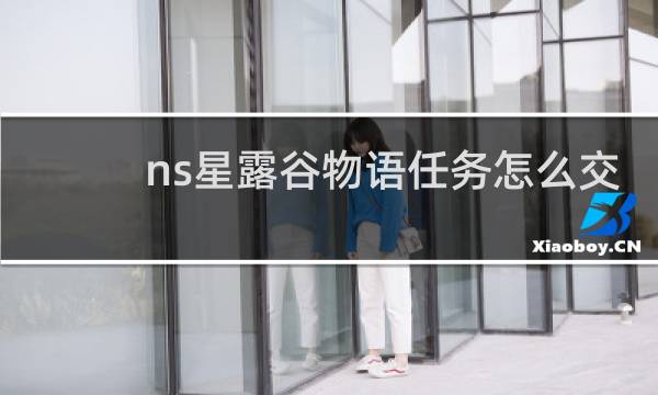 ns星露谷物语任务怎么交