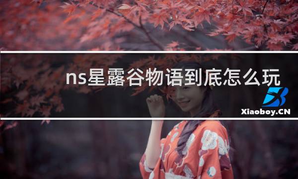 ns星露谷物语到底怎么玩