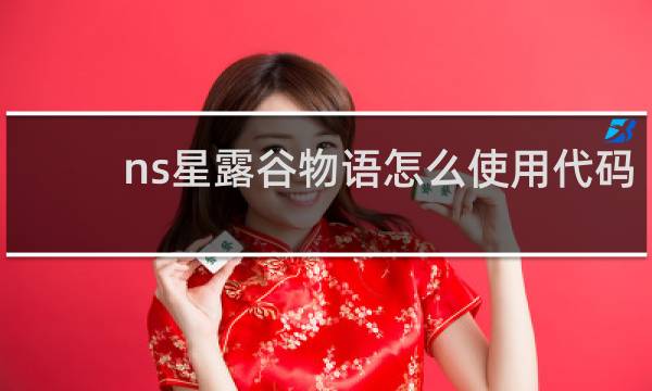 ns星露谷物语怎么使用代码