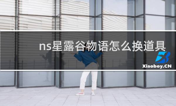 ns星露谷物语怎么换道具