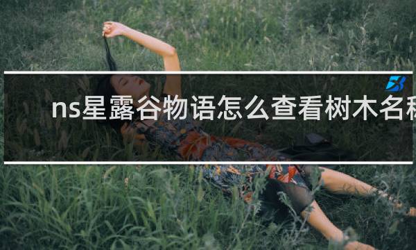 ns星露谷物语怎么查看树木名称