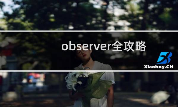 observer全攻略