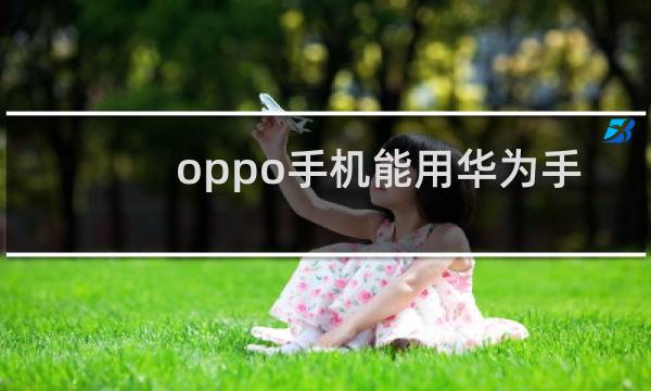 oppo手机能用华为手环吗