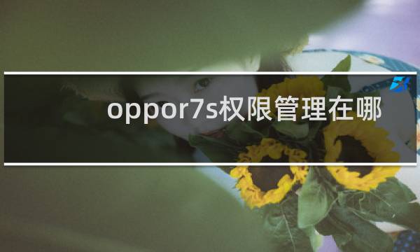 oppor7s权限管理在哪