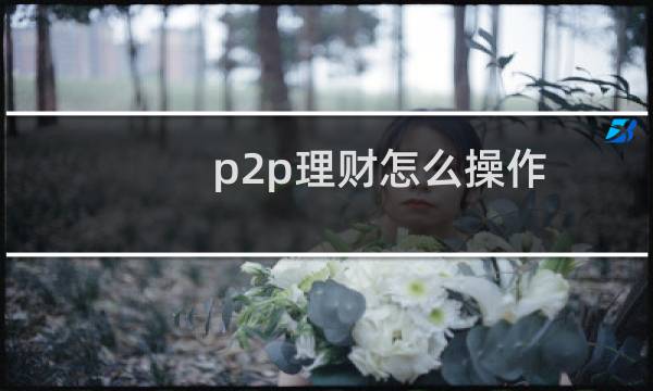p2p理财怎么操作