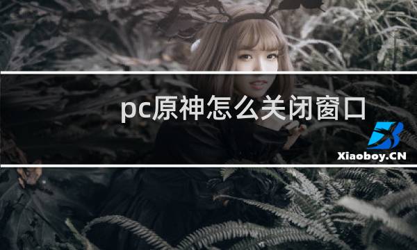 pc原神怎么关闭窗口