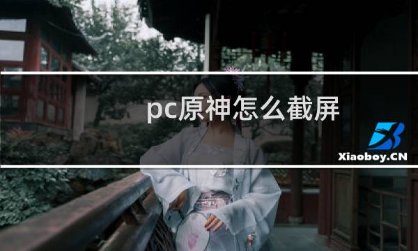 pc原神怎么截屏