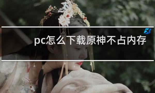 pc怎么下载原神不占内存