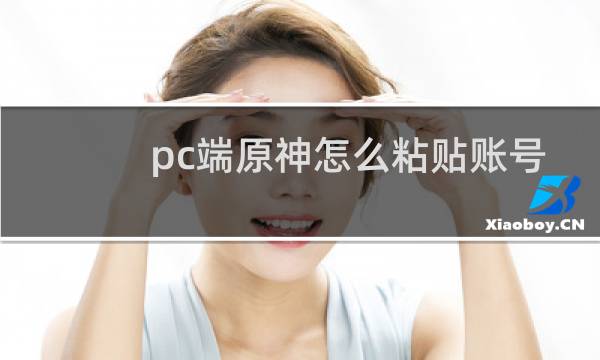 pc端原神怎么粘贴账号