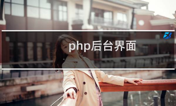 php后台界面
