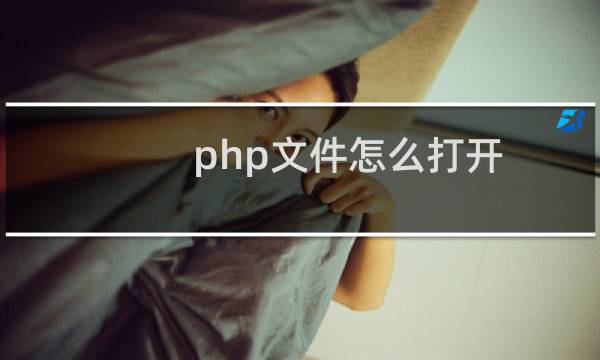 php文件怎么打开