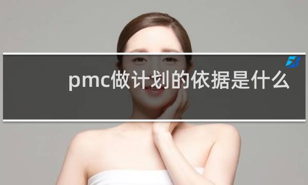 pmc做计划的依据是什么
