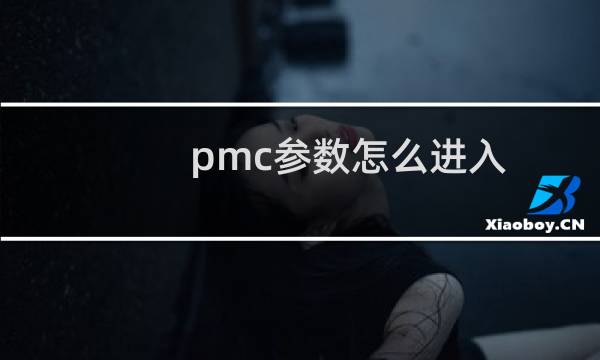 pmc参数怎么进入