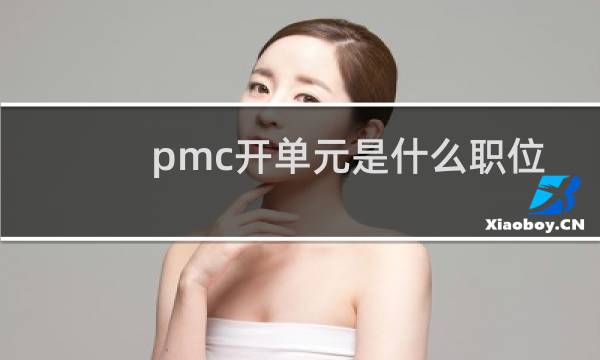 pmc开单元是什么职位