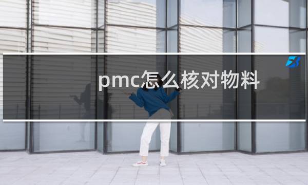pmc怎么核对物料