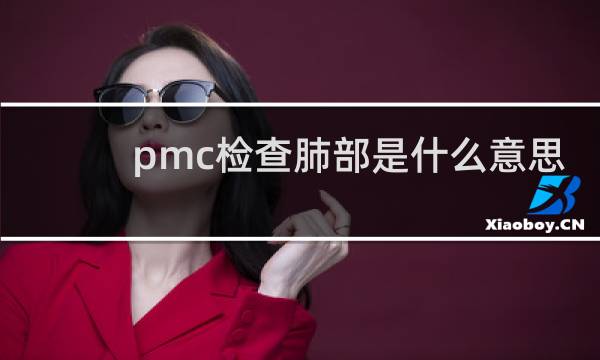 pmc检查肺部是什么意思