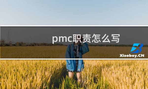 pmc职责怎么写