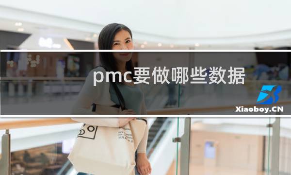 pmc要做哪些数据