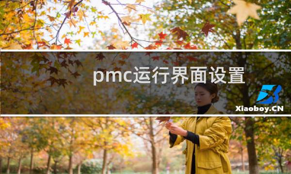 pmc运行界面设置