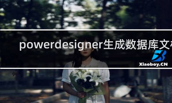 powerdesigner生成数据库文档