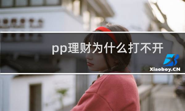 pp理财为什么打不开
