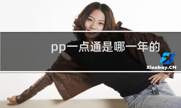 pp一点通是哪一年的（pp一点通）图片