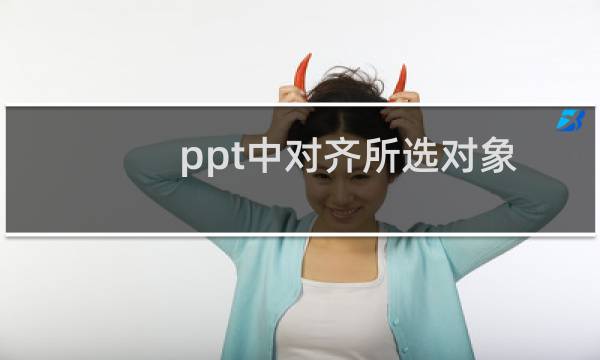 ppt中对齐所选对象为什么不行