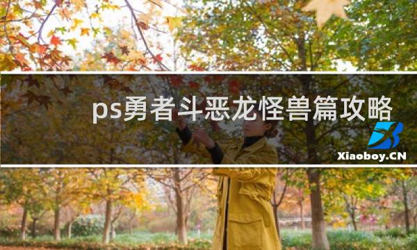 ps勇者斗恶龙怪兽篇攻略