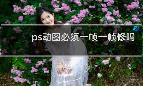 ps动图必须一帧一帧修吗