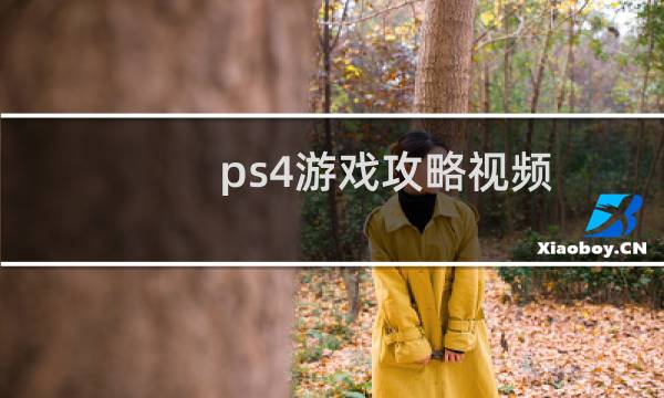 ps4游戏攻略视频