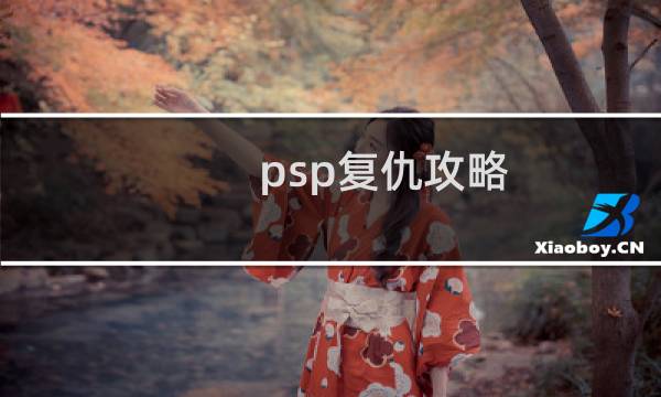 psp复仇攻略