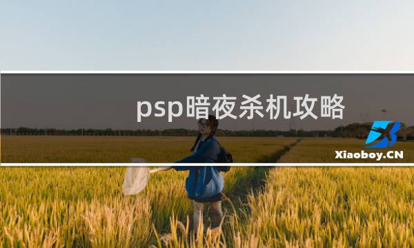 psp暗夜杀机攻略