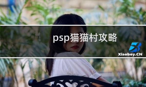 psp猫猫村攻略