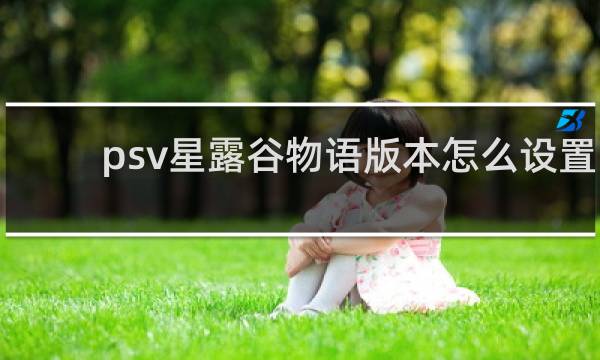 psv星露谷物语版本怎么设置