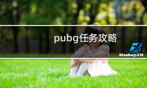 pubg任务攻略
