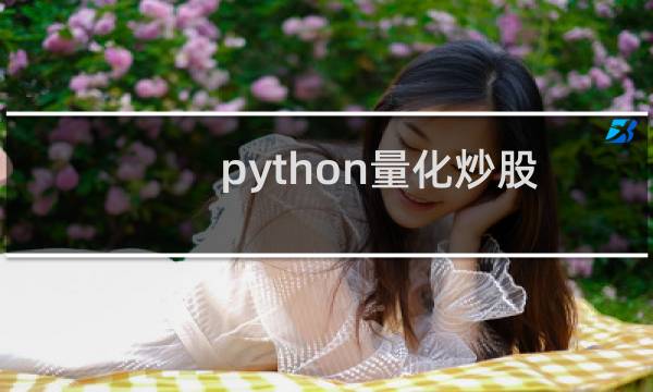 python量化炒股图片