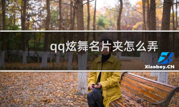 qq炫舞名片夹怎么弄