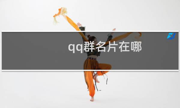 qq群名片在哪