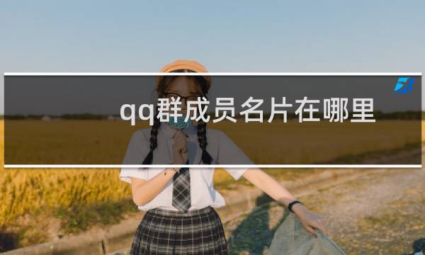 qq群成员名片在哪里