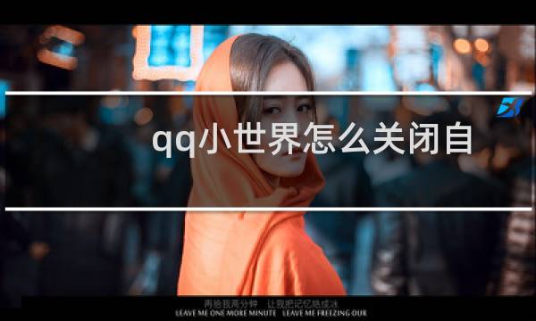 qq小世界怎么关闭自动下载（QQ小世界怎么关闭）图片