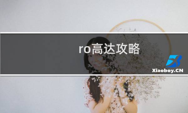ro高达攻略